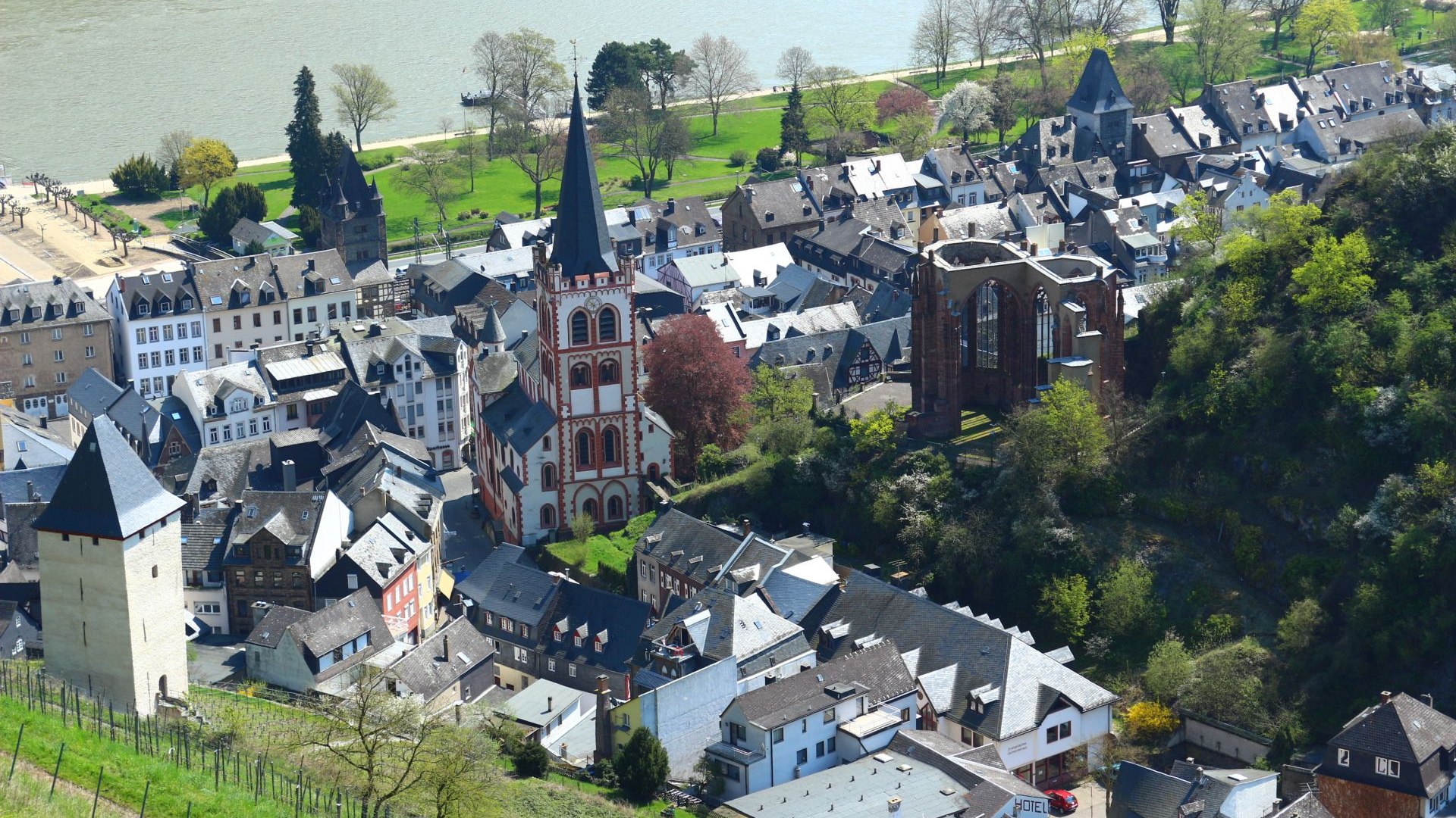 Blick auf Bacharach aus dem Posten | © Sabine Pilger