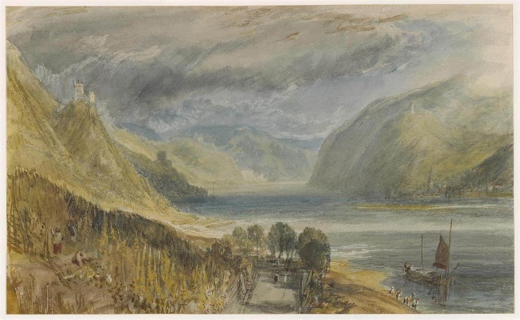 Blick in Richtung Burg Sooneck und Bacharach | © The Trustees of the British Museum
