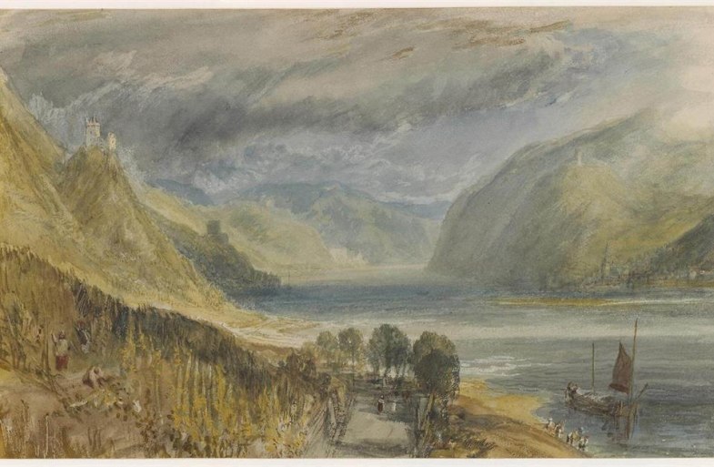 Blick in Richtung Burg Sooneck und Bacharach | © The Trustees of the British Museum